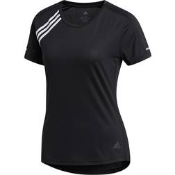 Adidas 3-Stripes Run T-shirt Women - Black