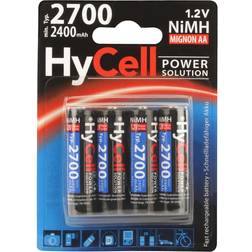 Hycell HR06 2700 Batteria ricaricabile Stilo (aa) NiMH 2400 mAh 1.2 v 4 pz