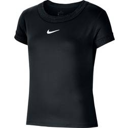 Nike Court Dri-FIT Tennis T-shirt Kids - Black/White