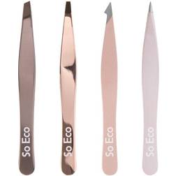 So Eco Tweezer Set Rose Gold kit de pinces à épiler