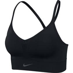 NIKE Indy Padded Seamless Sports Bra - Black/Dark Smoke Grey