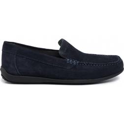 Geox Mocassins In Leer Ascanio - Blauw