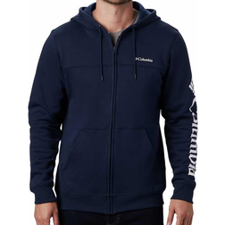 Columbia Logo Full Zip Fleece Jacket - Collegiate Navy/White