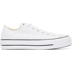 Converse All Star Platform Clean Leather Low-Top W - White/Black