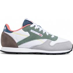 Reebok Junior Classic Leather - Cloud White/Harmony Green/Brave Blue