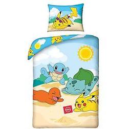 Pokémon Beach Duvet Cover Bed Set 140x200cm