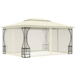 vidaXL Gazebo with Curtains