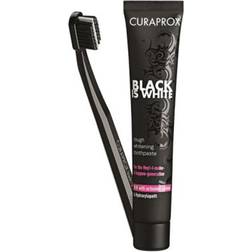 Curaprox Black Is White Dentifricio Sbiancante 90ml + 1 Spazzolino