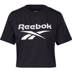 Reebok Camiseta cropped identity - black