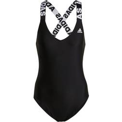 Adidas Women's SH3.RO Branded Swimsuit - Black/White