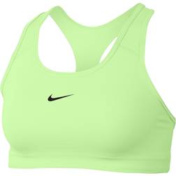 Nike Dri-Fit Swoosh 1-Piece Pad Sports Bra - Barely Volt/Black