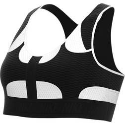 NIKE Swoosh UltraBreathe Padded Sports Bra - Black/White/White