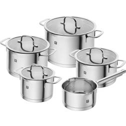 Zwilling True Flow Batterie de cuisine avec couvercle 5 Pièces