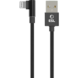 ESL Angled USB A-Lightning 2.0 1m