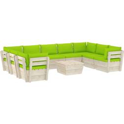 vidaXL 3063635 Lounge-Set, 1 Tisch einschl. 9 Sofas