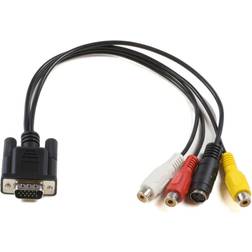 MicroConnect VGA-3RCA/DIN Mini 0.3m