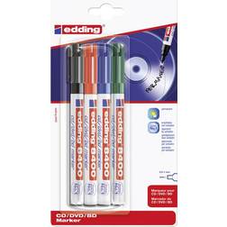 Edding 8400 cd/dvd/bd Marker 4-pack