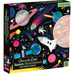 Mudpuppy Space Glow in the Dark 500 Pieces