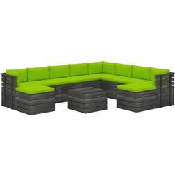 vidaXL 3062102 Lounge-Set, 1 Tisch einschl. 8 Sofas
