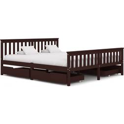 vidaXL Bed Frame with 4 Drawers 82cm
