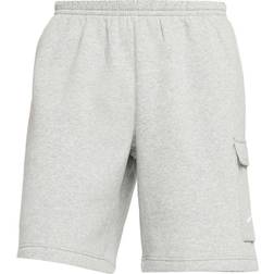 NIKE Club Cargo Shorts - Dark Grey Heather/Matte Silver/White