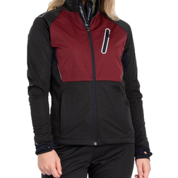 Fischer Women Asarna Softshell Jacket - Black/Burgundy