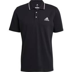 adidas Aeroready Essentials Piqué Small Logo Polo Shirt - Black/White