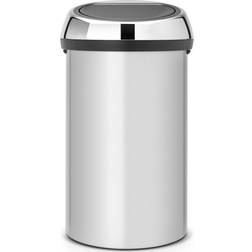 Brabantia Poubelle Touch Bin 60L Gris Métallique