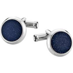 Montblanc Meisterstück Cufflinks - Silver/Blue