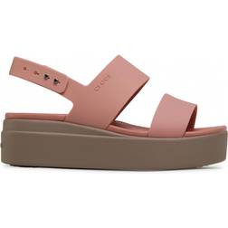 Crocs Brooklyn Low Wedge - Pale Blush/Mushroom