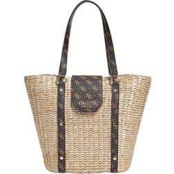 Guess Paloma Straw Tote - Brown