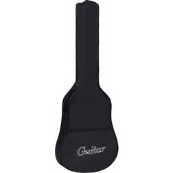 vidaXL Custodia per Chitarra Classica 3/4 Nera 94x35 cm in Tessuto Nero