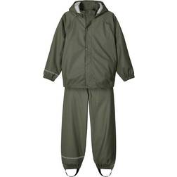 Name It Ensemble de pluie enfant - gris/vert foncé