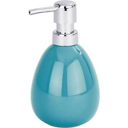 Wenko Distributeur Savon Liquide "Polaris" Bleu Pétrole 390 ml