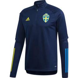 Adidas 20/21 Sweden Training Top Night Indigo, Male, Kleding, Overhemden, Voetbal, Blauw