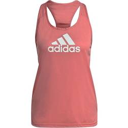 adidas Aeroready Designed 2 Move Logo Sport Tank Top Women - Hazy Rose/White
