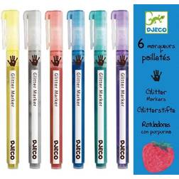 Djeco Glitter Markers 6-pack