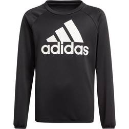 adidas Felpa Essentials Big Logo Sweatshirt - Black/White