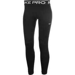 Nike Girl's Pro Dri-FIT Leggings - Black/White (DA1028-010)