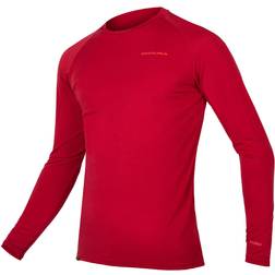 Endura BaaBaa Blend Long Sleeve Base Layer Men - Rust Red