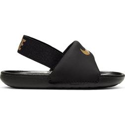 Nike Kawa Slide TD 'Black Metallic Gold' - Infant