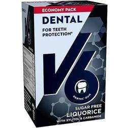 V6 Dental Licorice 70g 48stk