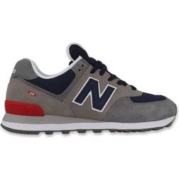 New Balance 574 Grey Navy Red