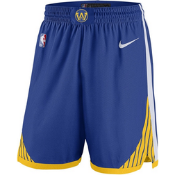 Nike Golden State Warriors Icon Edition Men's NBA Swingman Shorts Blue Polyester 50% Recycled Polyester