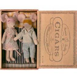 Maileg Mum & Dad Mice In Cigarbox