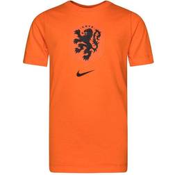 Nike Netherlands Tee Evergreen Crest Junior Orange, Unisex, Ropa, Camiseta de manga corta, Fútbol, Rojo