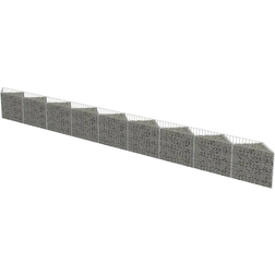 vidaXL Gabion Wall 630x50cm