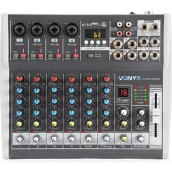 Vonyx 172.590 Vmm-k802 Mesa Mezclas De Directo Mezclador Dj 6 Canales