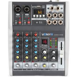 Vonyx VMM-K402 4 kanaals muziekmixer met Bluetooth en effecten