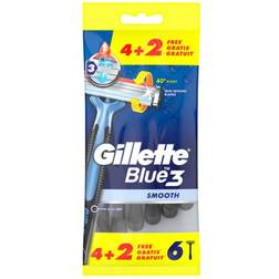 Gillette Blue 3 Smooth disposable razors for men 6pcs